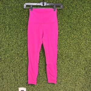 GUC Lululemon High Rise Align Leggings 2 Sonic Pink 25” Double Lined
